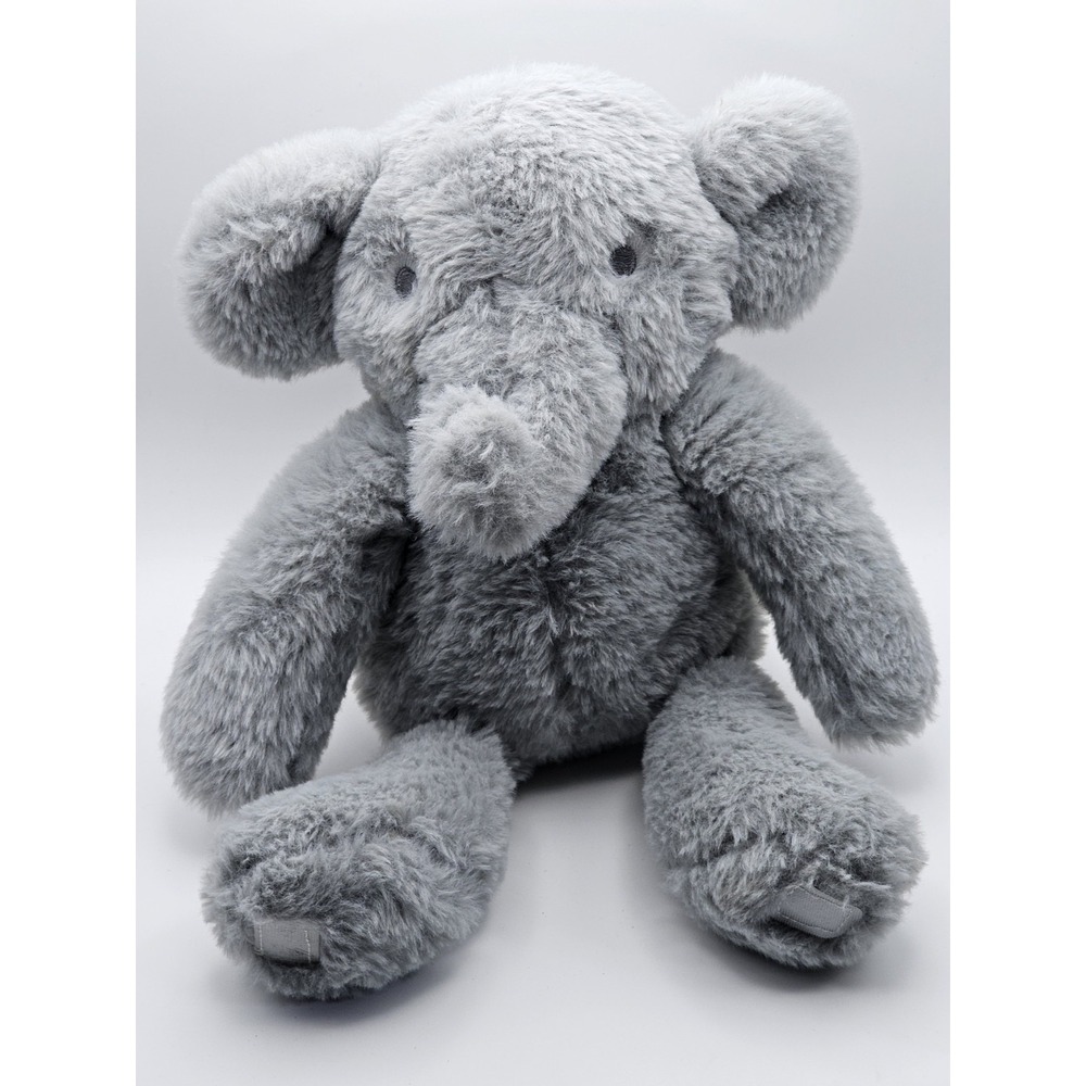 Target Cloud Island Plush Gray Elephant Stitched Eyes‎ Sits Up Arms Legs Connect